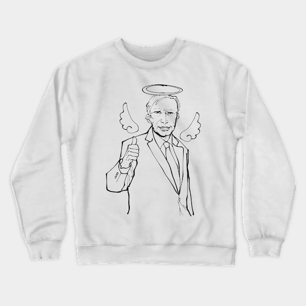 Joseph Lieberman illustration Crewneck Sweatshirt by Bread Barcc